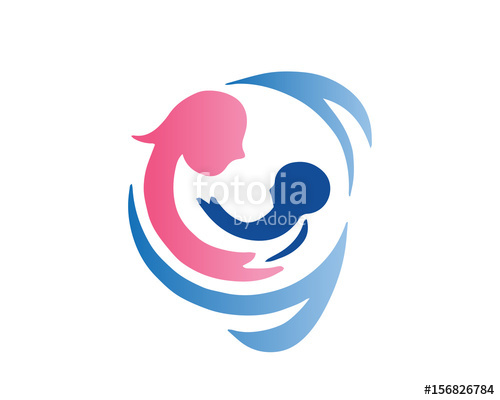 500x400 Modern Mother And Baby Logo