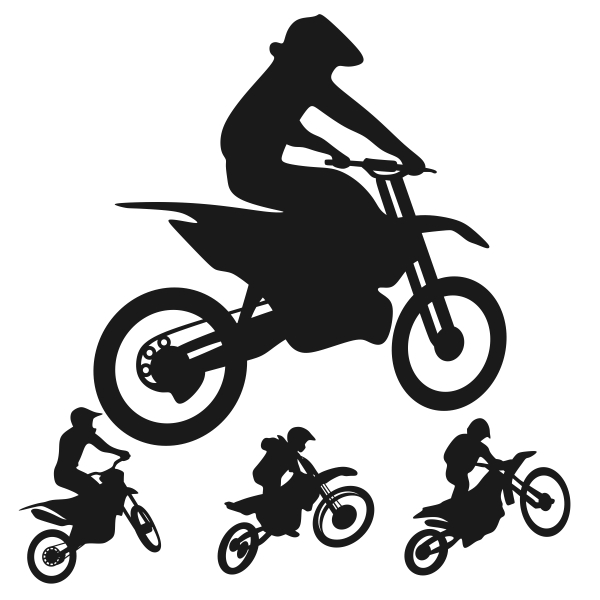600x600 Motorcycle Dirt Bike Svg Silhouette Cuttable Design