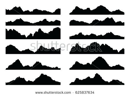 450x333 Silhouette Mountain Mountain View Medium Vinyl Lets Get Crafty