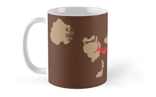 646x400 Donkey Kong Pixel Silhouette Mugs By Innergeekdesign Redbubble