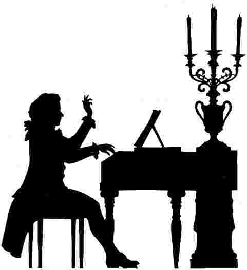 481x527 Piano Player Clipart