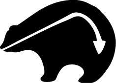 236x170 Native American Bear Symbol Silhouette