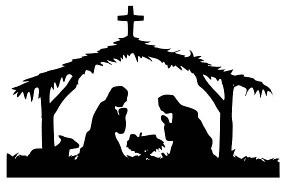 Silhouette Nativity Scene at GetDrawings | Free download