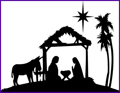 Silhouette Nativity Scene Pattern at GetDrawings | Free download