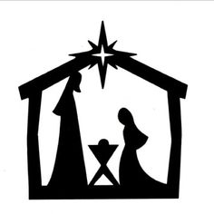 Silhouette Nativity Scene Pattern at GetDrawings | Free download