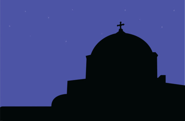 600x394 Silhouette Of Church Building.