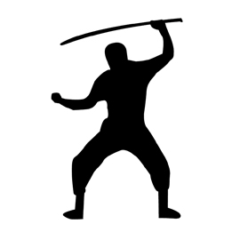 270x270 Ninja Silhouette Stencil Free Stencil Gallery