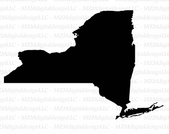 340x270 New York State Svg Etsy