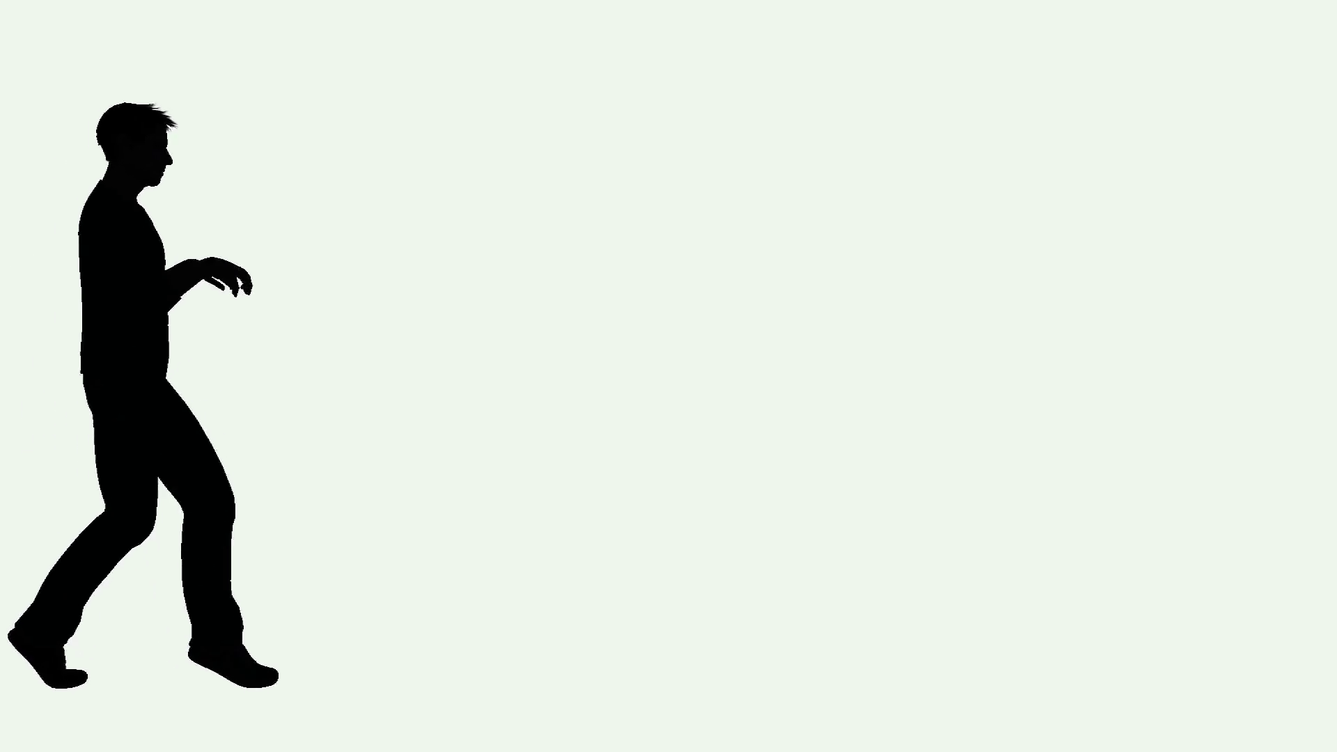 1920x1080 Silhouette Of A Man Creeping Motion Background