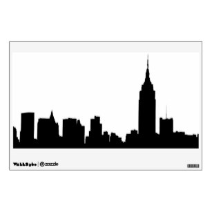307x307 Manhattan Skyline Wall Decals Amp Wall Stickers Zazzle