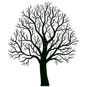 350x350 Oak Tree Silhouette Tree Isolated Vector Wire Tree Ideas