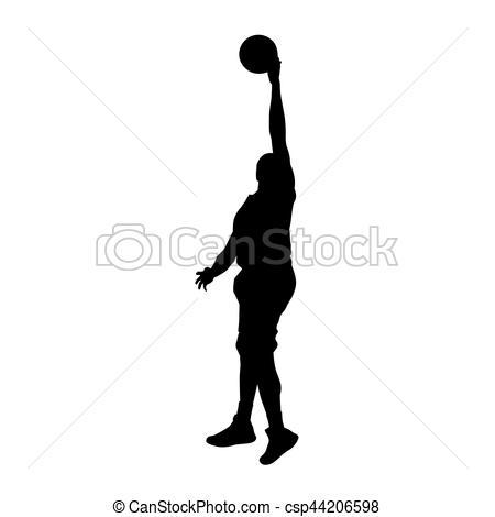 450x470 Basketball Player Vector Silhouette Eps Vectors