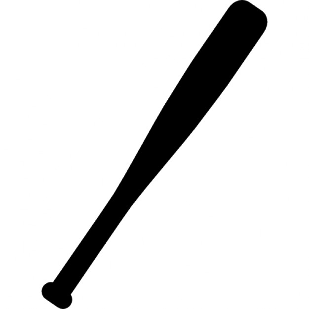 626x626 Baseball Bat Clipart Silhouette