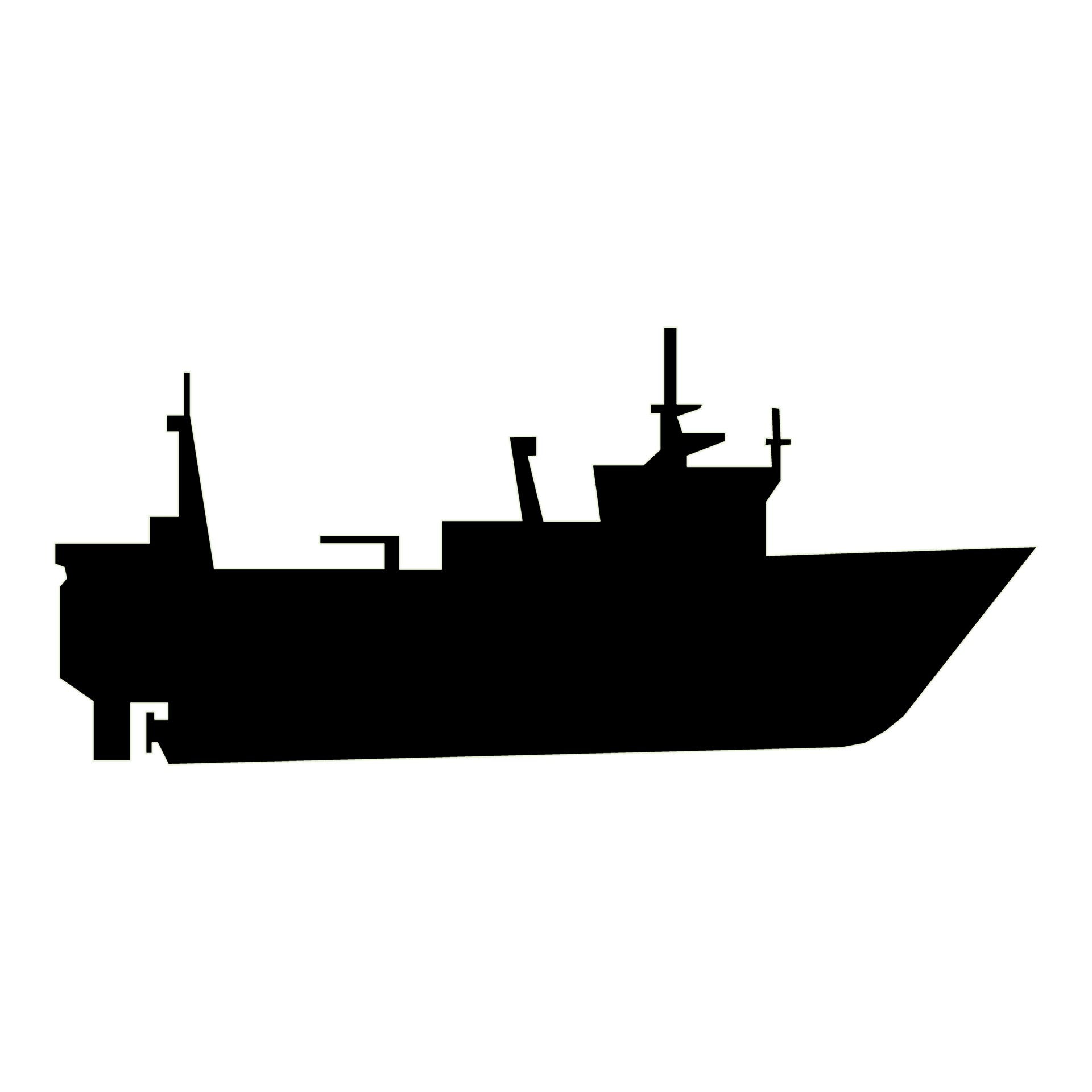 1920x1920 Motorboat Silhouette Free Stock Photo