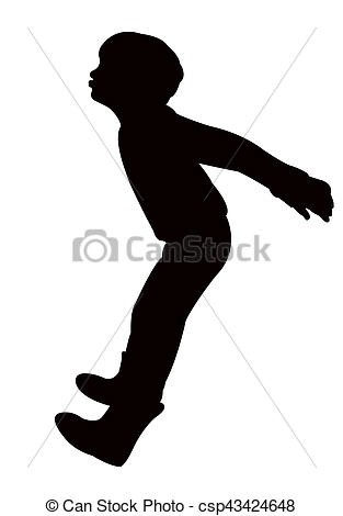 313x470 A Boy Silhouette Drawing