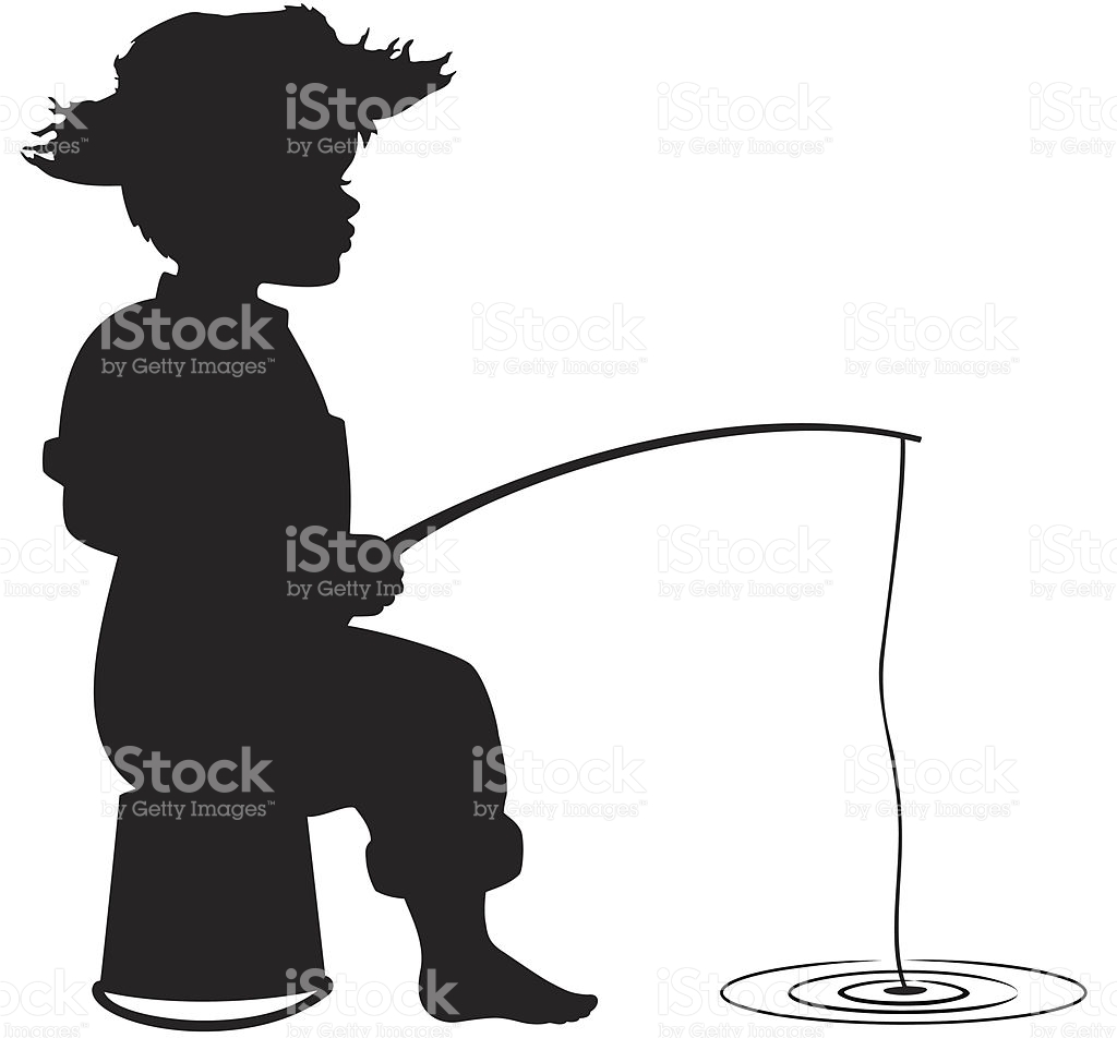 1024x952 Boy Fishing Clipart Silhouette