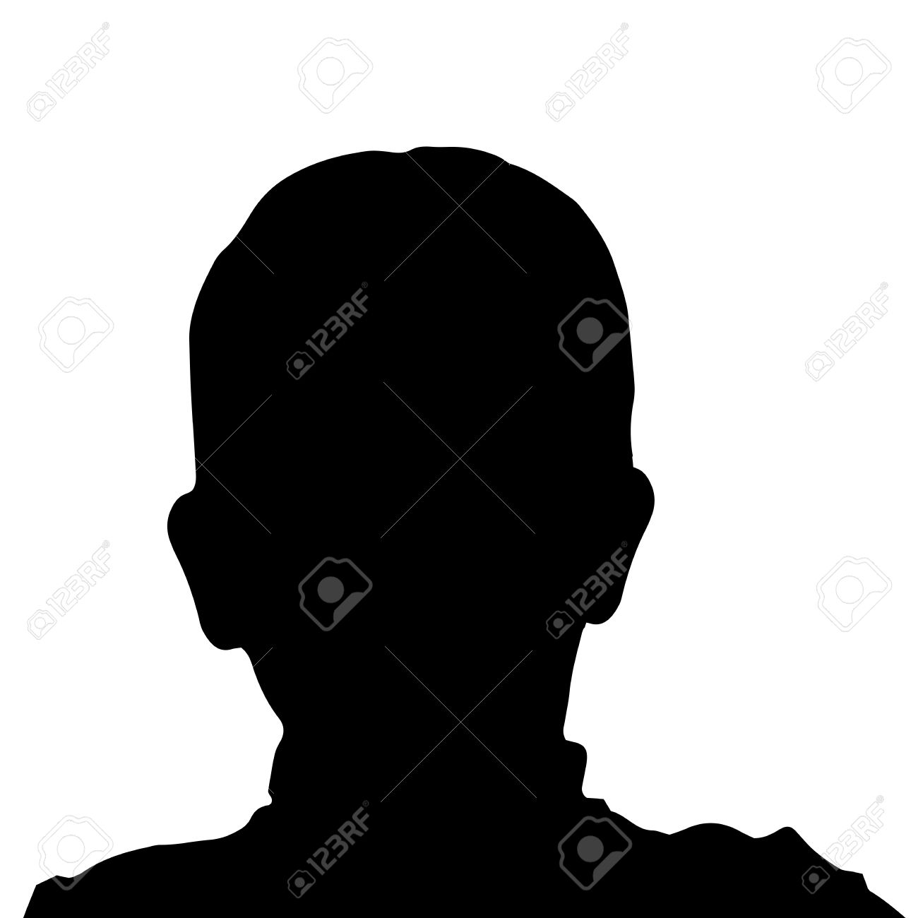 1300x1300 Boy S Face Silhouette Clipart