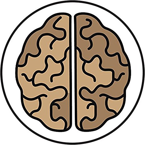 463x463 Brain Games Teaser Cartoon Head Silhouette Vinyl Decal