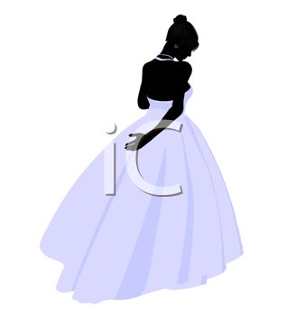 318x350 Silhouette Of A Demure Bride