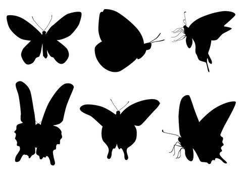481x340 Free Cliparts Silhouette, Butterfly