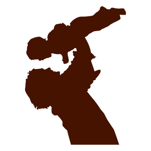 512x512 Dad Playing With Child Silhouette