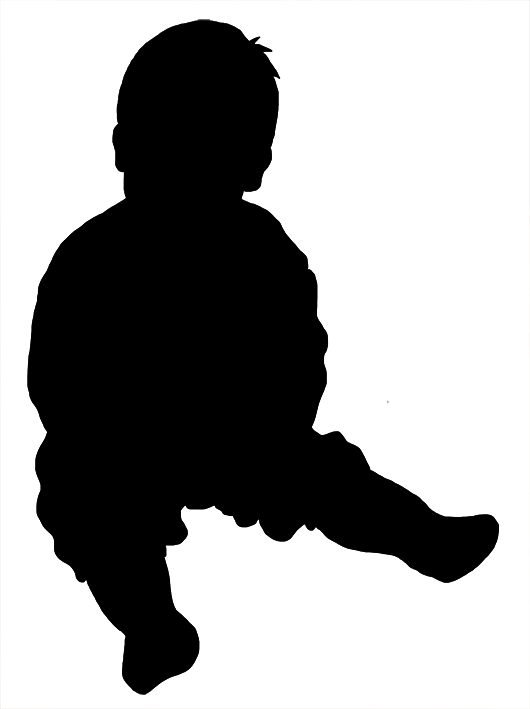 530x709 Silhouette Of Baby Sitting Church Ideas Baby