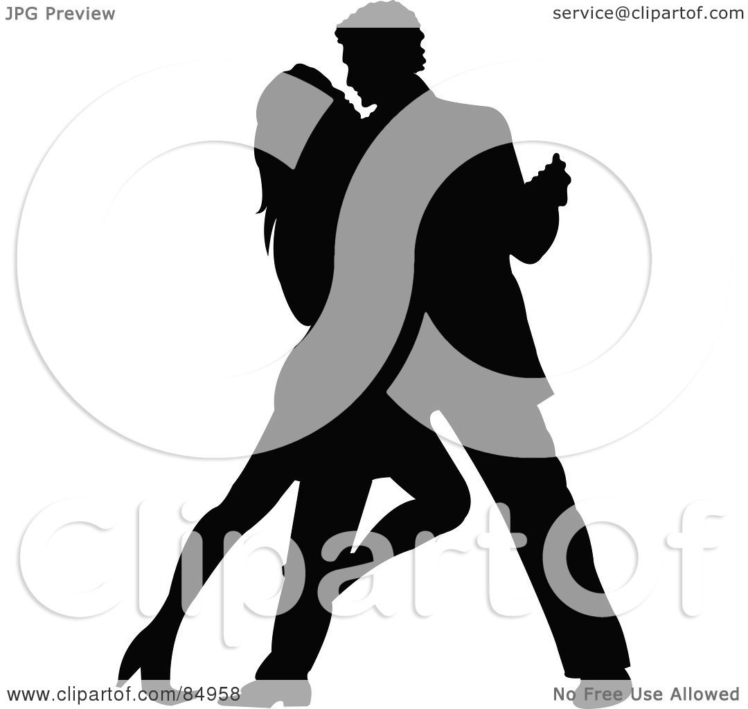 1080x1024 Royalty Free (Rf) Clipart Illustration Of A Tango Dancing Couple