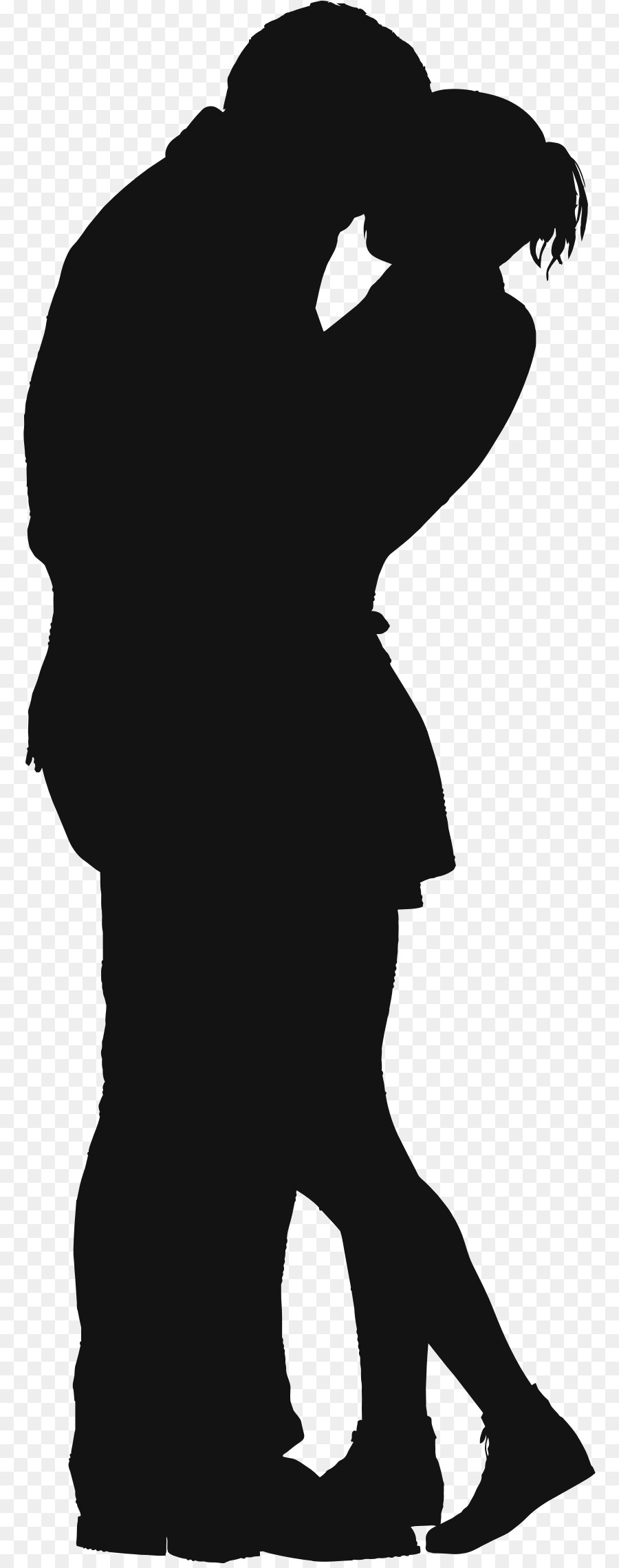 900x2280 Silhouette Couple Drawing Clip Art