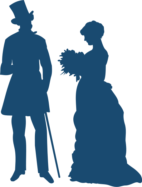 455x600 Couple Silhouette Clip Art