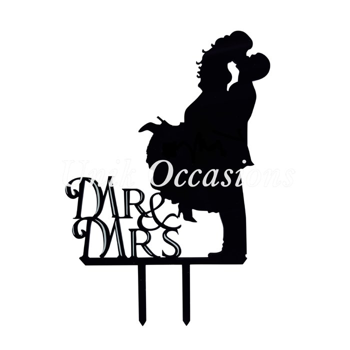 700x700 Unik Occasions Mr. Amp Mrs. Kissing Couple Silhouette Acrylic