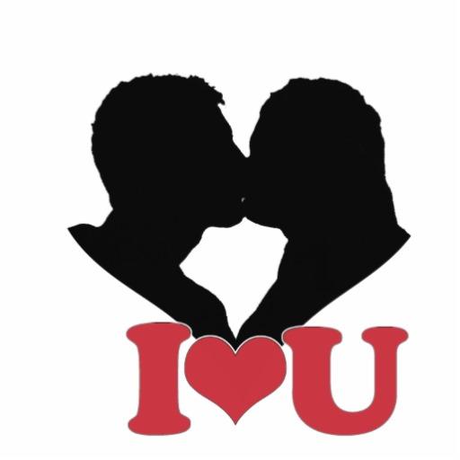 512x512 Couple Kissing Silhouette Clip Art