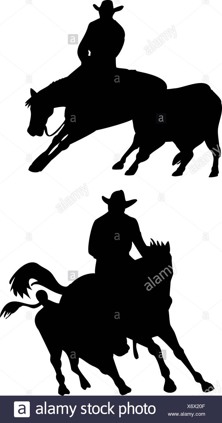 730x1390 Silhouette Of Cowboy Black And White Stock Photos Amp Images