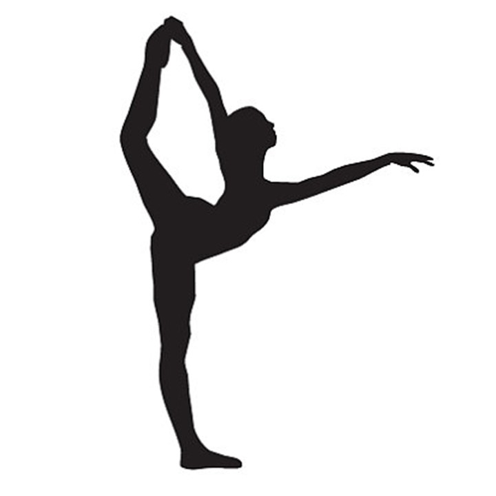 720x720 Elegant Silhouette Of A Dancer Is 8 Tall Vinyl Decal. Easy