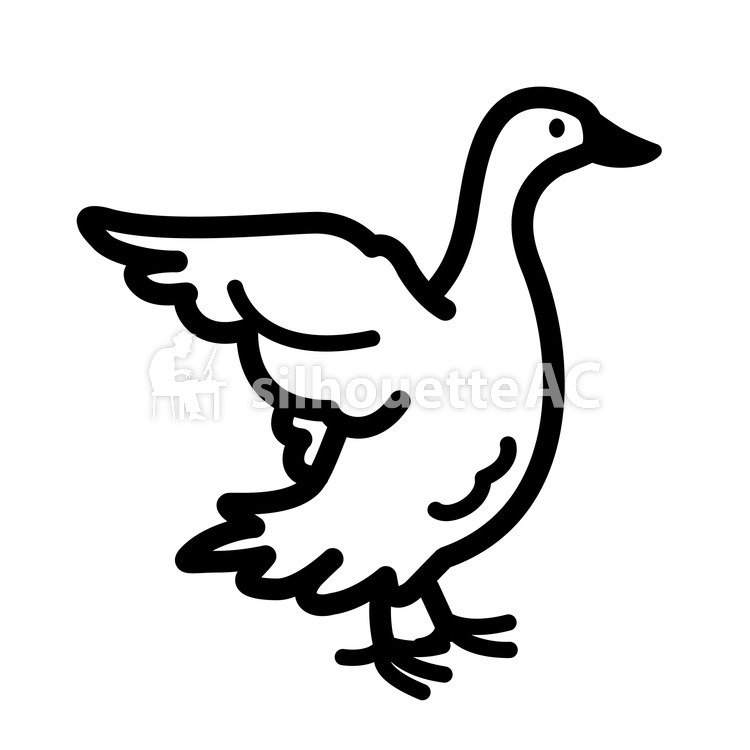 750x750 Free Silhouettes Duck, Icon