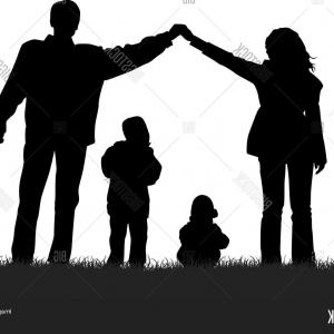 300x300 Photostock Vector Family House Silhouette Vector Arenawp