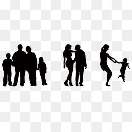 260x260 Silhouette Family Png Images Vectors And Psd Files Free