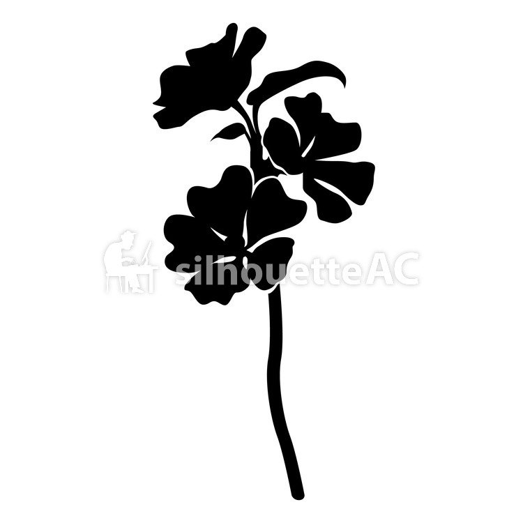 750x750 Free Silhouettes Flower, Up, Art