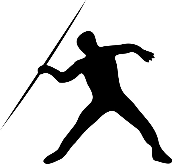 600x570 Javelin Throw Silhouette Free Vector In Open Office Drawing Svg