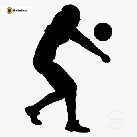 480x480 Volleyball Wall Sticker Decal