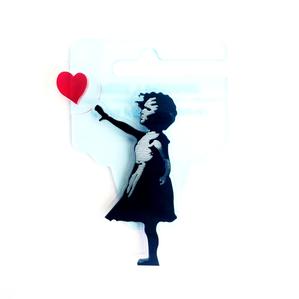 299x299 Banksy Girl On Swing Brooch