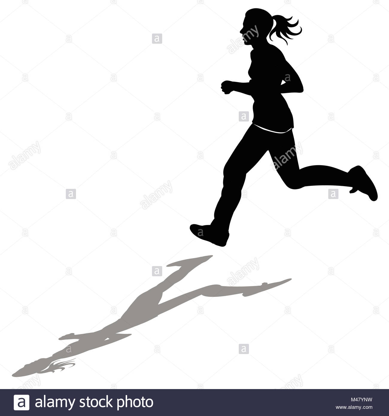 1300x1390 Silhouette Girl Running Cut Out Stock Images Amp Pictures