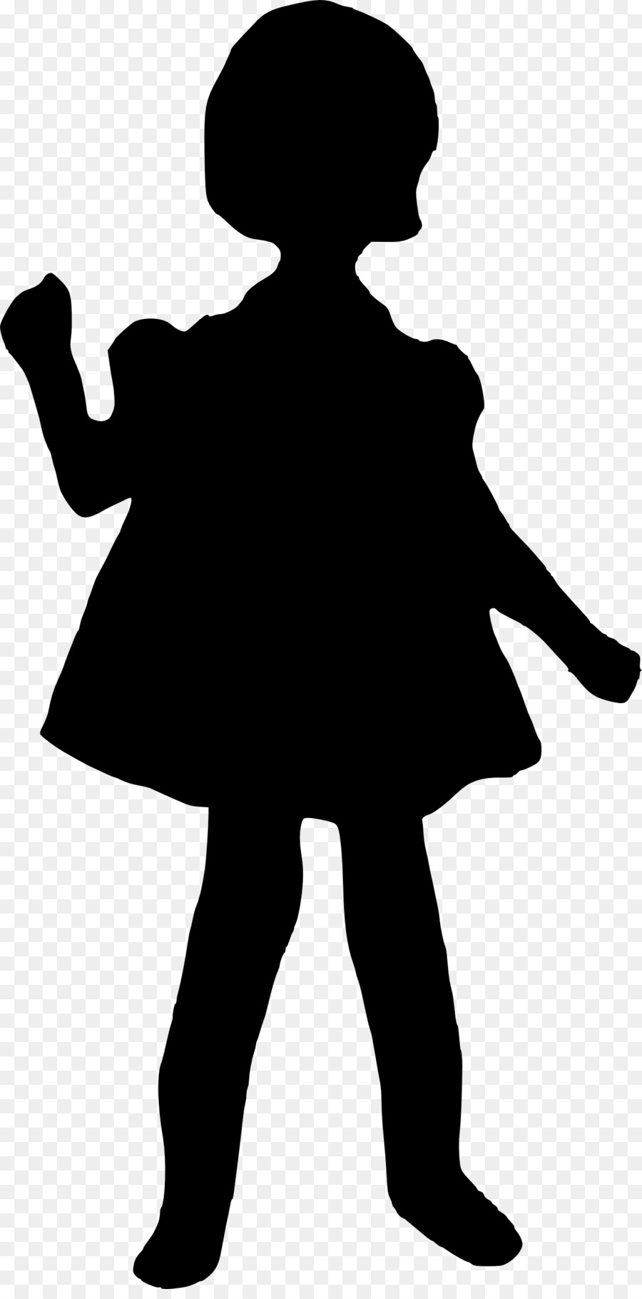 900x1820 Silhouette Girl Clip Art
