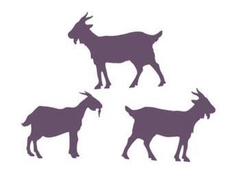 340x270 Goat Clipart Stencil
