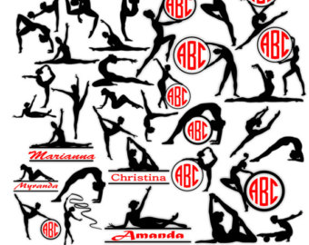 340x270 Gymnastics Silhouettes Gymnastics Clipart Gymnastics Svg