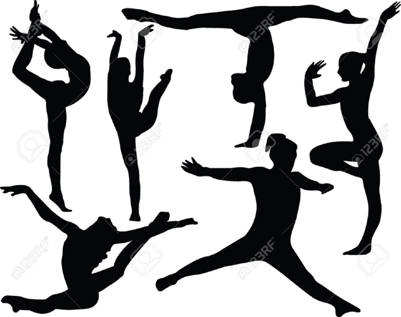 1300x1027 Gymnastics Clipart Outline