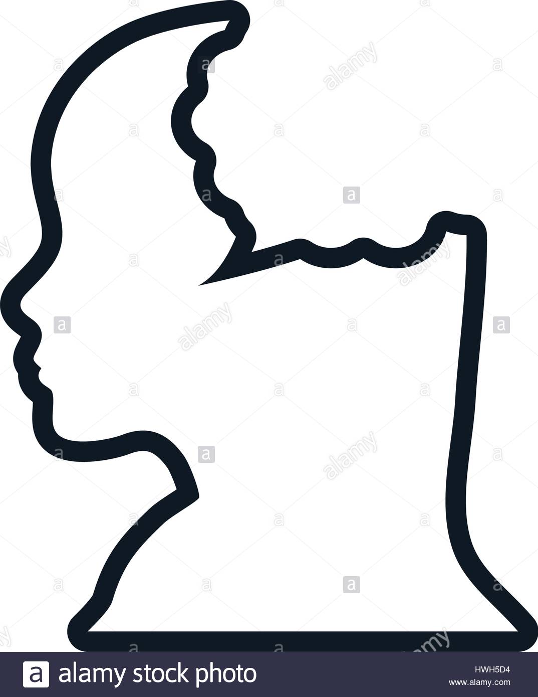 1074x1390 Woman Head Silhouette Vector Profile Stock Photos Amp Woman Head