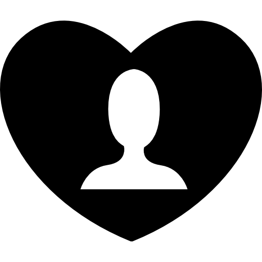 512x512 Love, Silhouette, Love Is In The Air, Shapes, Person, Head, Heart Icon