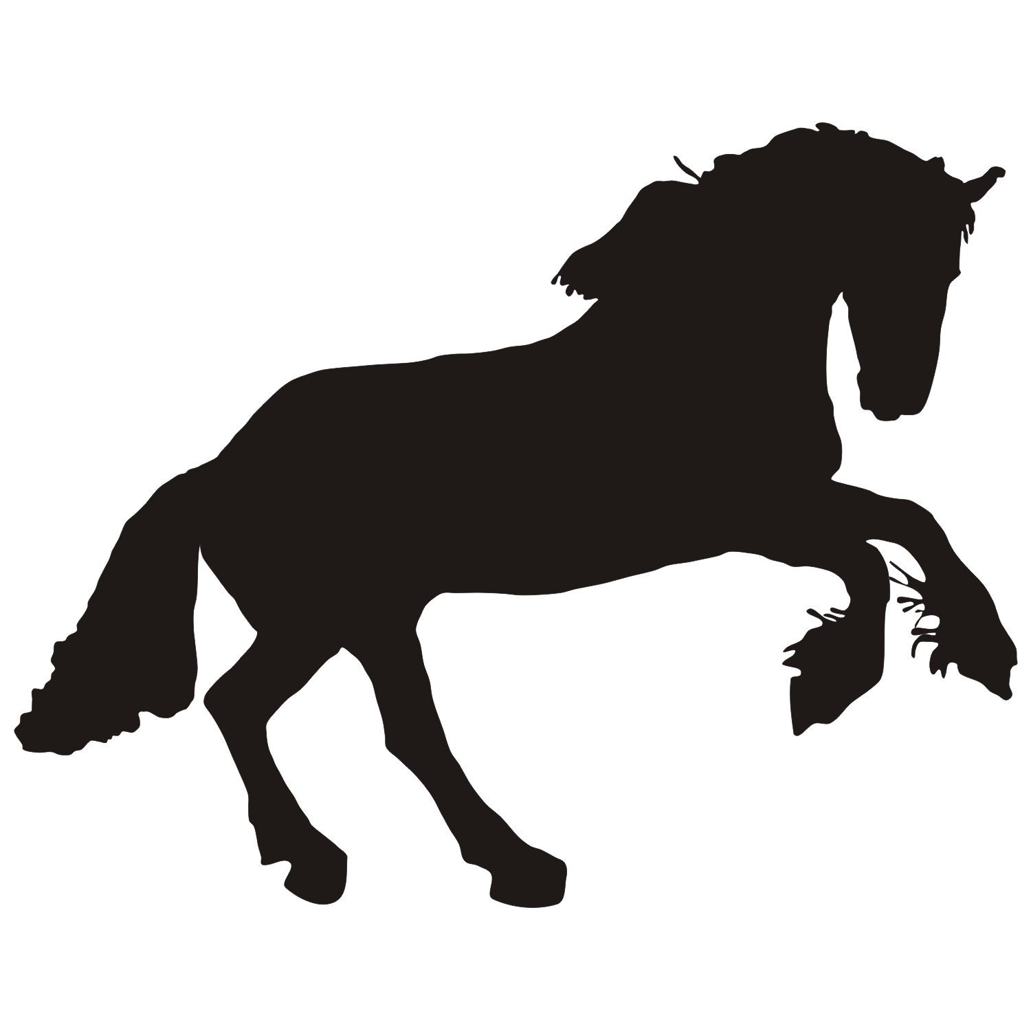 1500x1500 Free Horses Silhouette, Hanslodge Clip Art Collection
