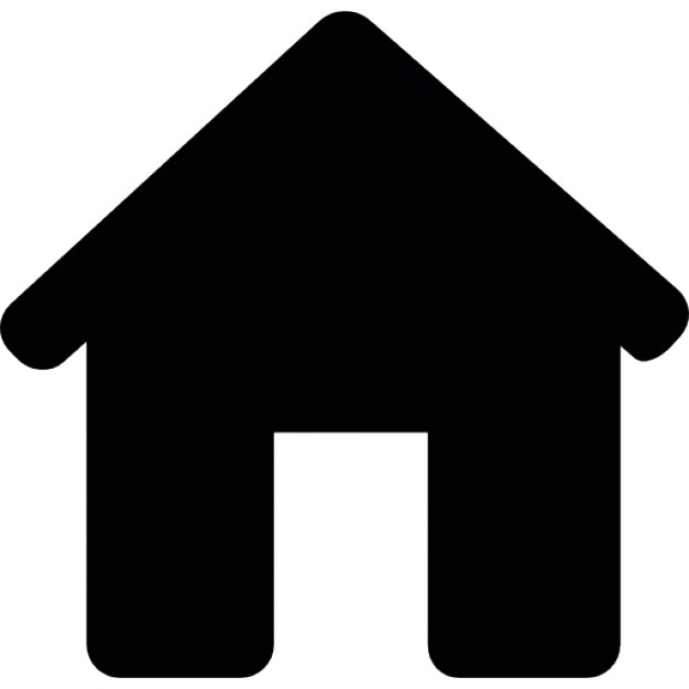 626x626 House Black Silhouette Without Door Icons Free Download