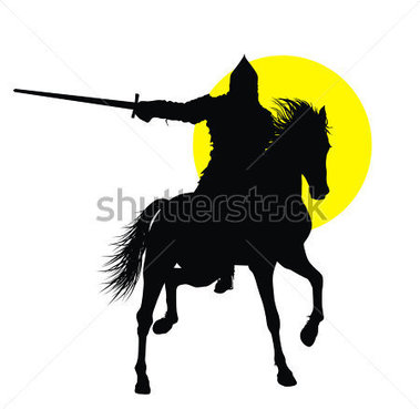 379x369 Knight Silhouette Clip Art